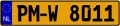 Netherlands License Plate Yellow