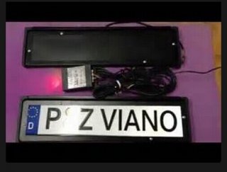 Invisible EU HQ revolving registration license plate flipper number no penalties 